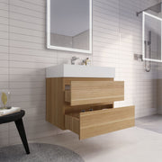 Monterey 30" Wall Mounted Vanity with Reinforced Acrylic Sinks (image 4)