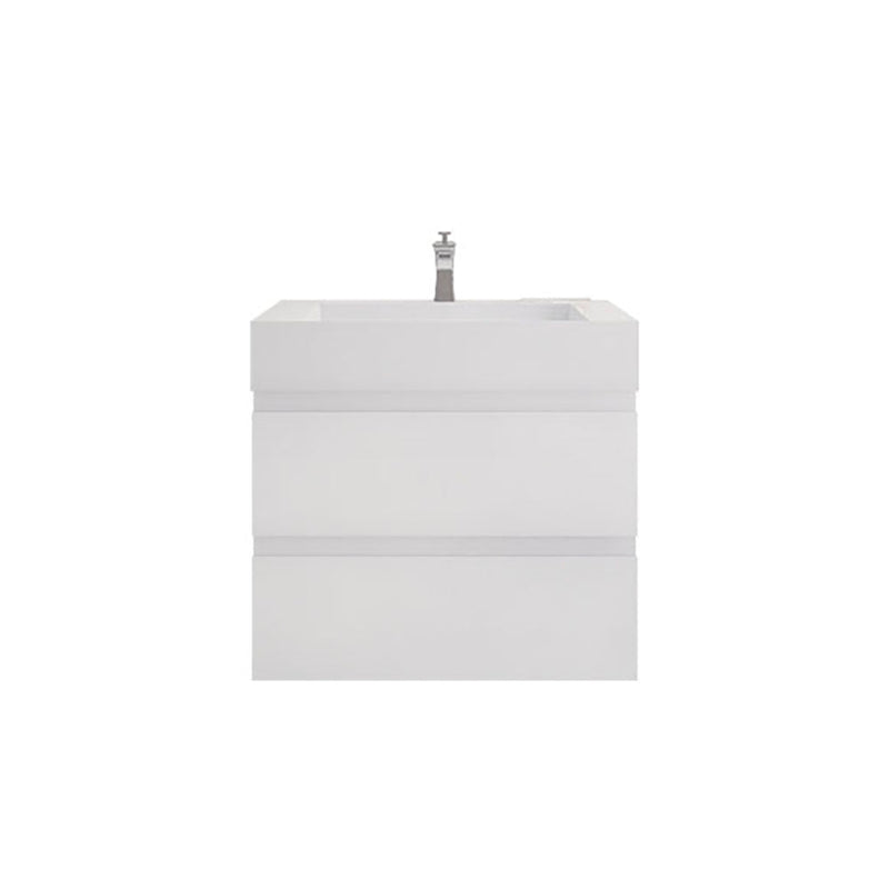 Monterey 30" Wall Mounted Vanity with Reinforced Acrylic Sinks