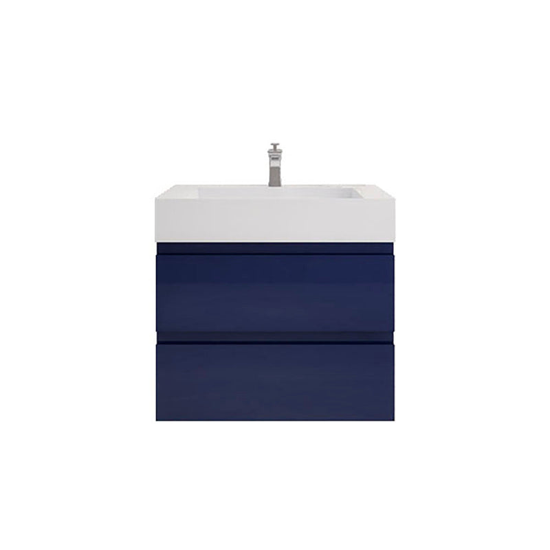 Monterey 30" Wall Mounted Vanity with Reinforced Acrylic Sinks
