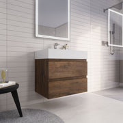 Monterey 30" Wall Mounted Vanity with Reinforced Acrylic Sinks (image 8)