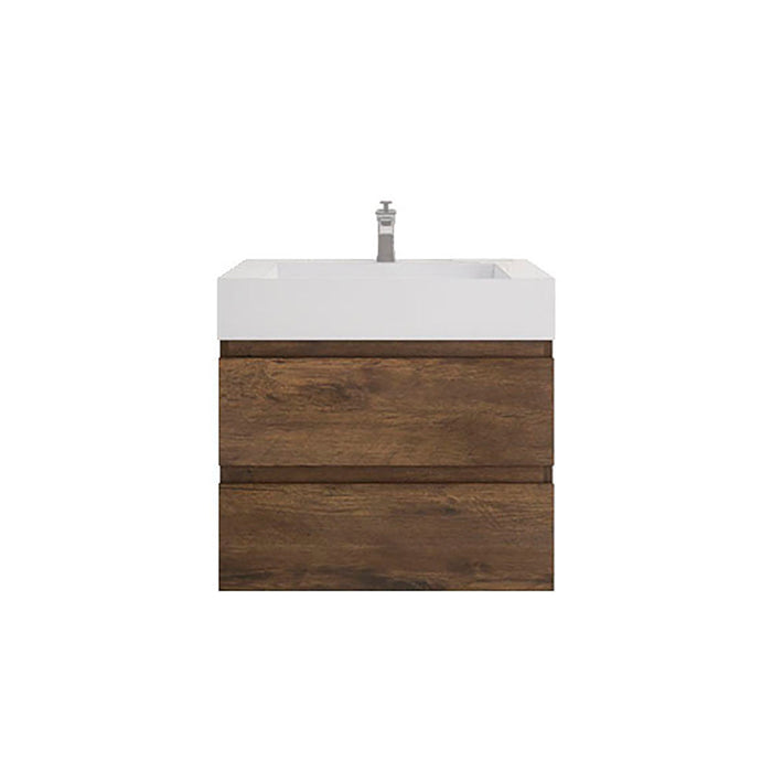 Monterey 30" Wall Mounted Vanity with Reinforced Acrylic Sinks