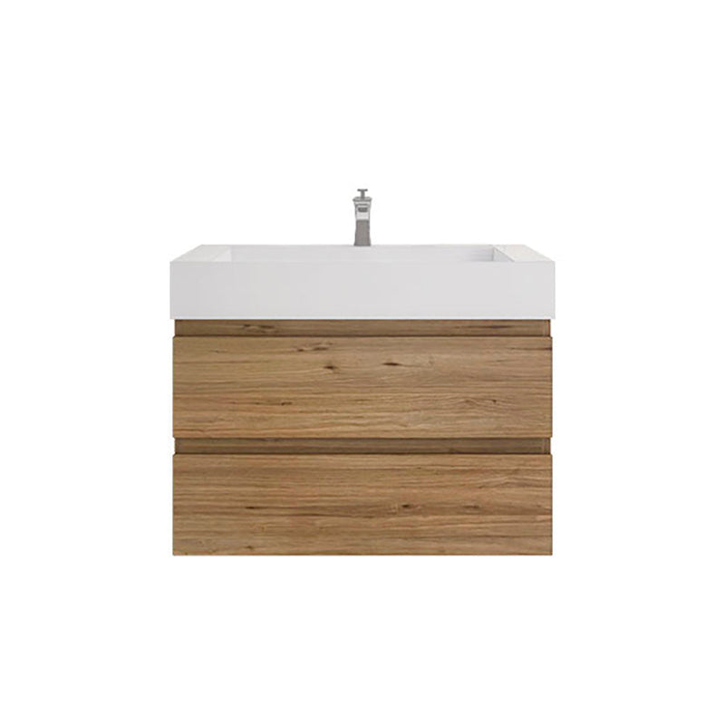 Monterey 36" Wall Mounted Vanity with Reinforced Acrylic Sinks