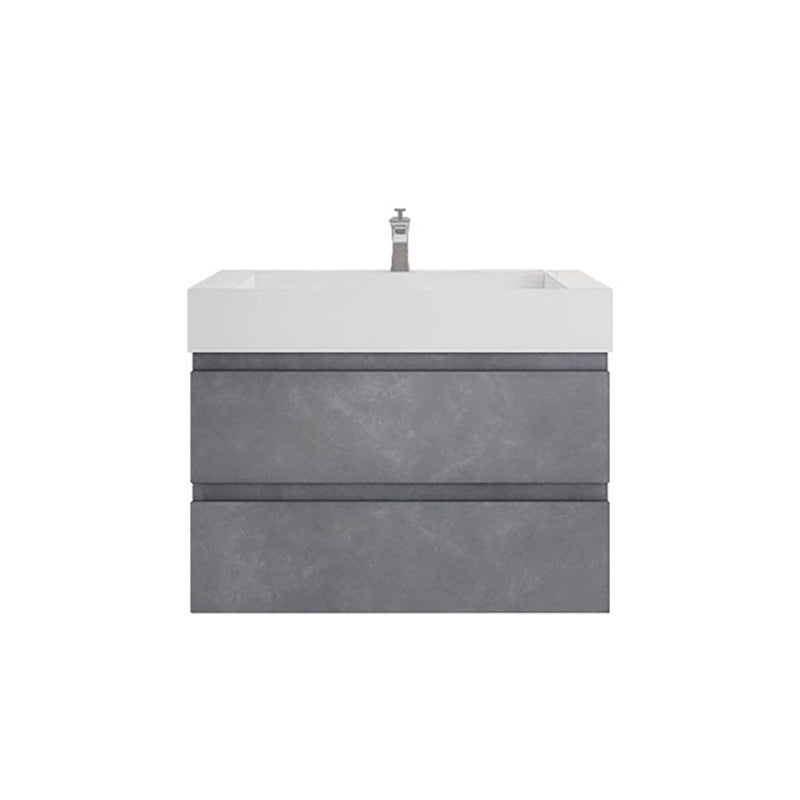 Monterey 36" Wall Mounted Vanity with Reinforced Acrylic Sinks