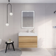 Monterey 36" Wall Mounted Vanity with Reinforced Acrylic Sinks (image 2)