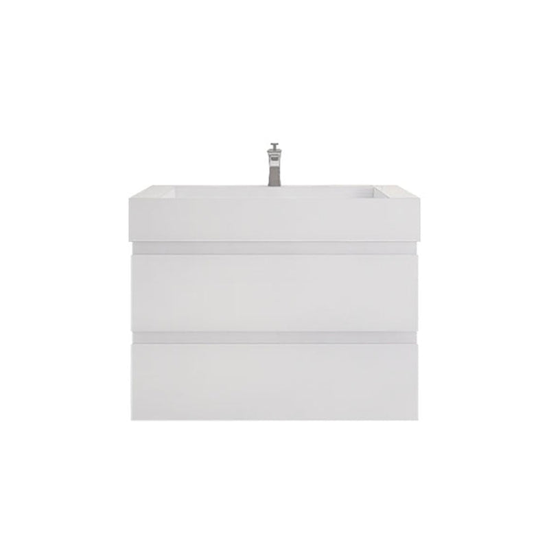 Monterey 36" Wall Mounted Vanity with Reinforced Acrylic Sinks
