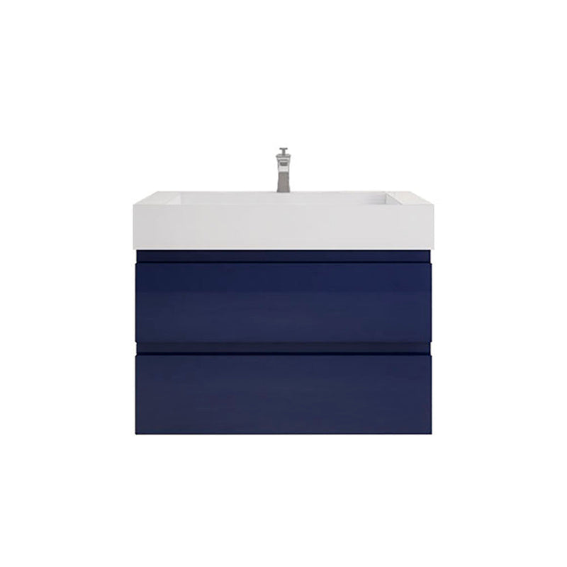 Monterey 36" Wall Mounted Vanity with Reinforced Acrylic Sinks