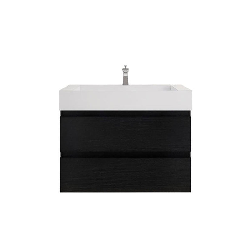 Monterey 36" Wall Mounted Vanity with Reinforced Acrylic Sinks