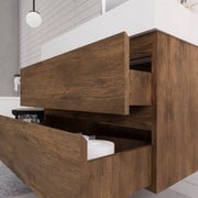 Monterey 36" Wall Mounted Vanity with Reinforced Acrylic Sinks (image 8)