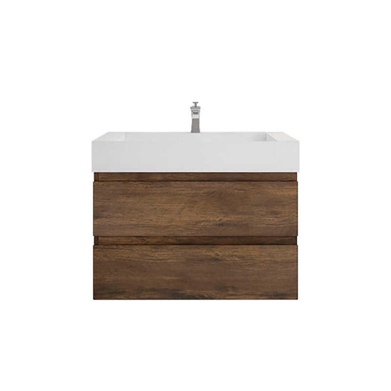 Monterey 36" Wall Mounted Vanity with Reinforced Acrylic Sinks (image 5)