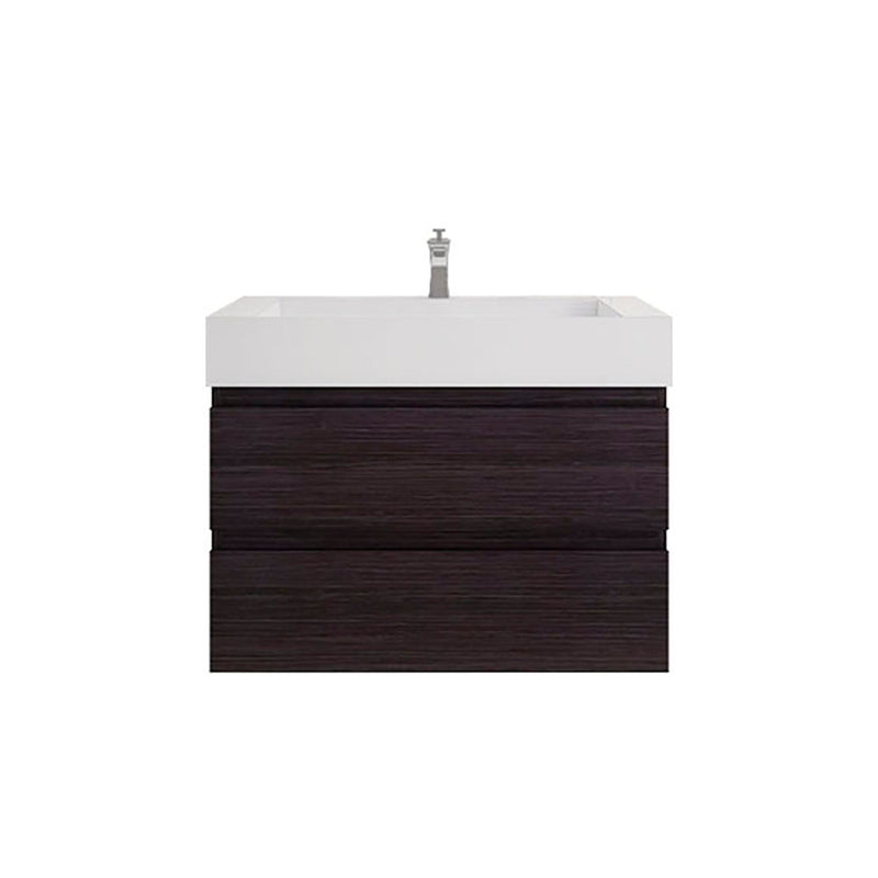 Monterey 36" Wall Mounted Vanity with Reinforced Acrylic Sinks
