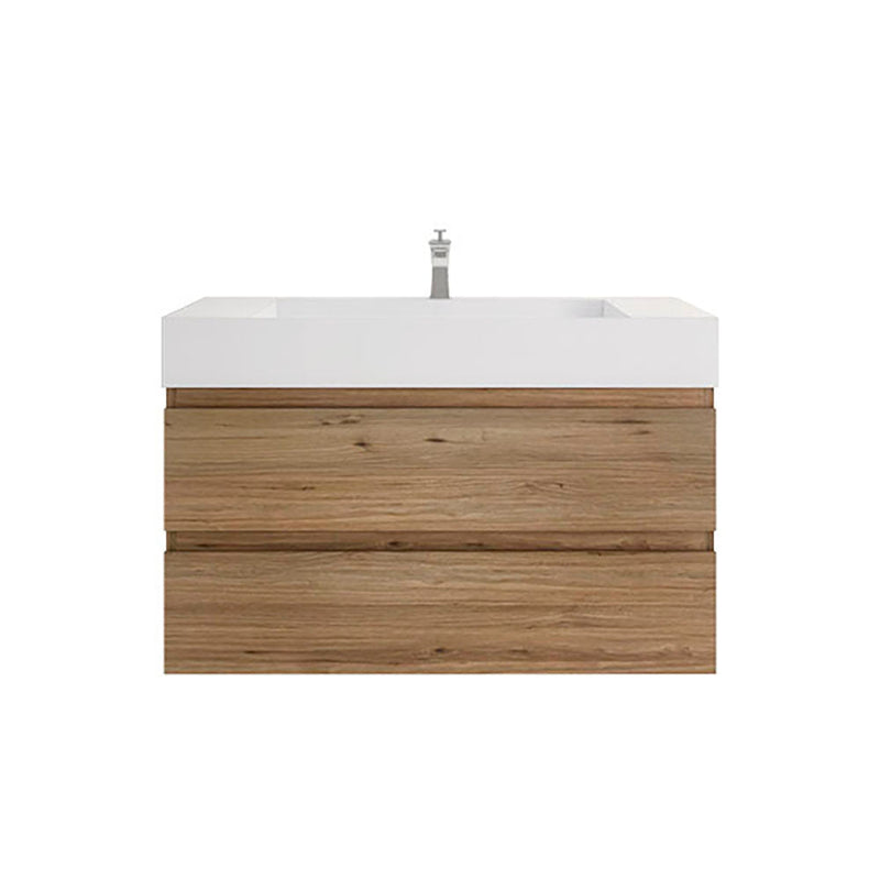 Monterey 42" Wall Mounted Vanity with Reinforced Acrylic Sinks