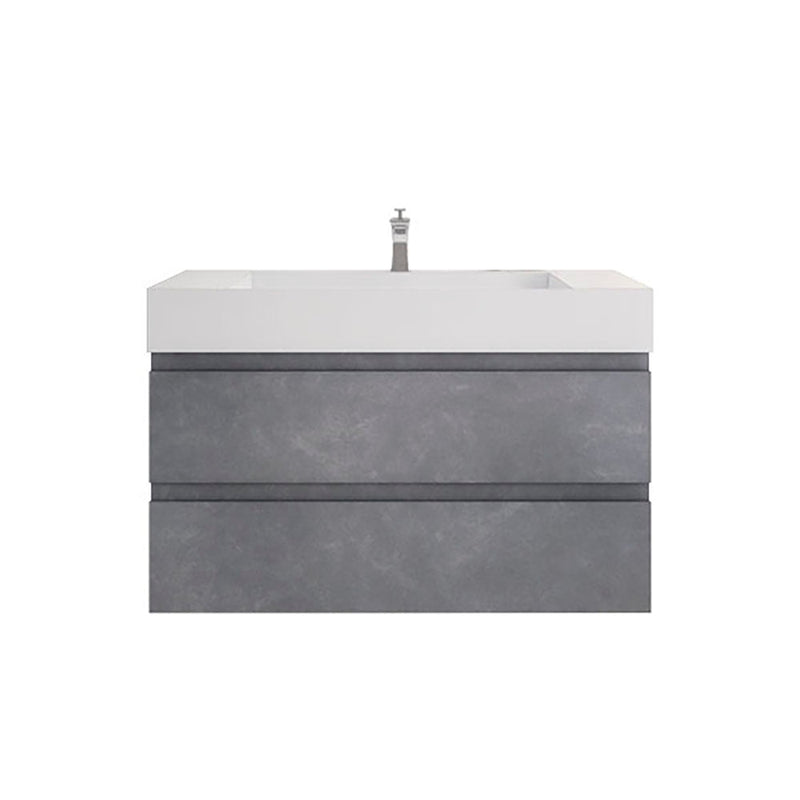 Monterey 42" Wall Mounted Vanity with Reinforced Acrylic Sinks