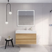 Monterey 42" Wall Mounted Vanity with Reinforced Acrylic Sinks (image 2)
