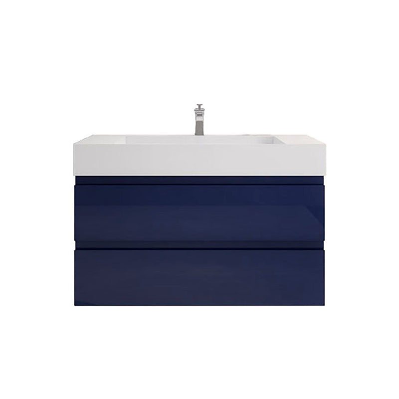 Monterey 42" Wall Mounted Vanity with Reinforced Acrylic Sinks