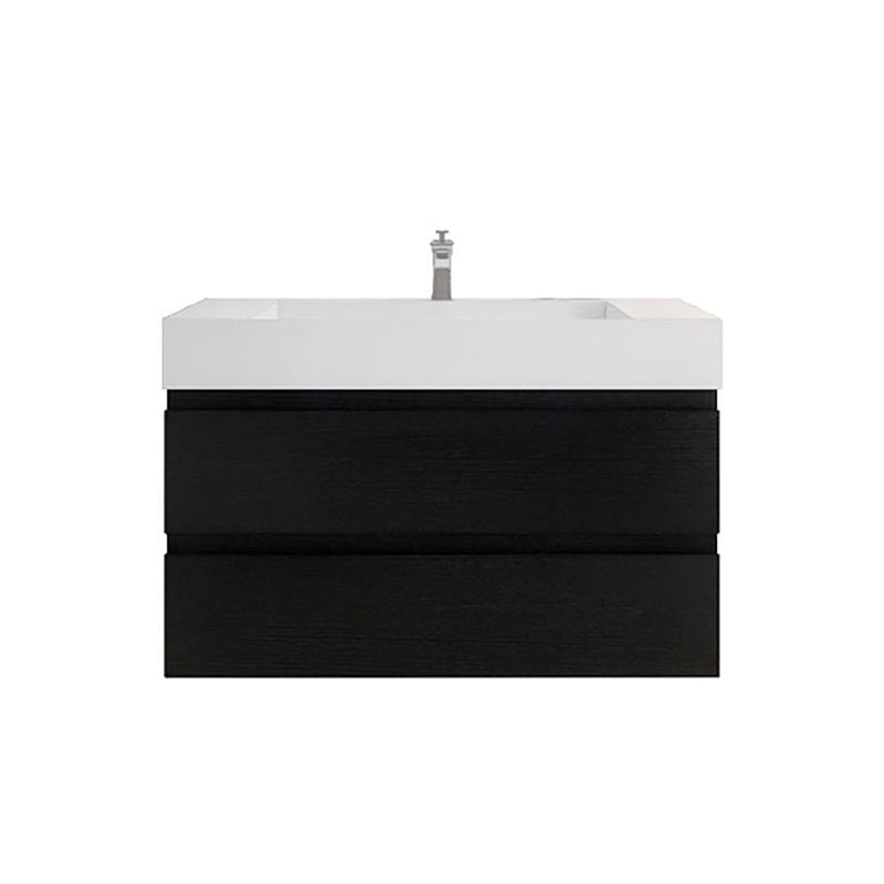 Monterey 42" Wall Mounted Vanity with Reinforced Acrylic Sinks