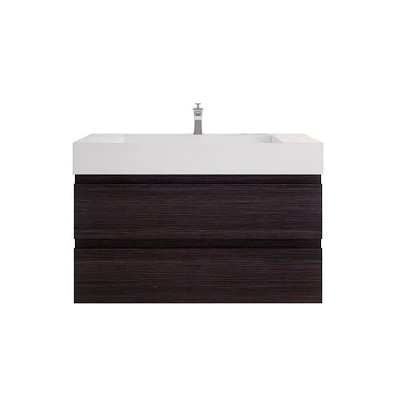 Monterey 42" Wall Mounted Vanity with Reinforced Acrylic Sinks