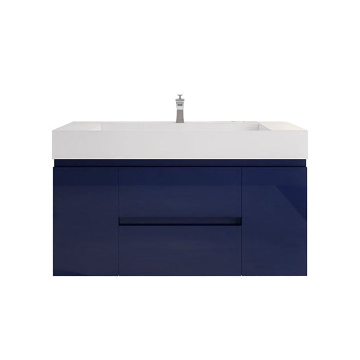 Monterey 48" Wall Mounted Vanity with Reinforced Acrylic Sinks