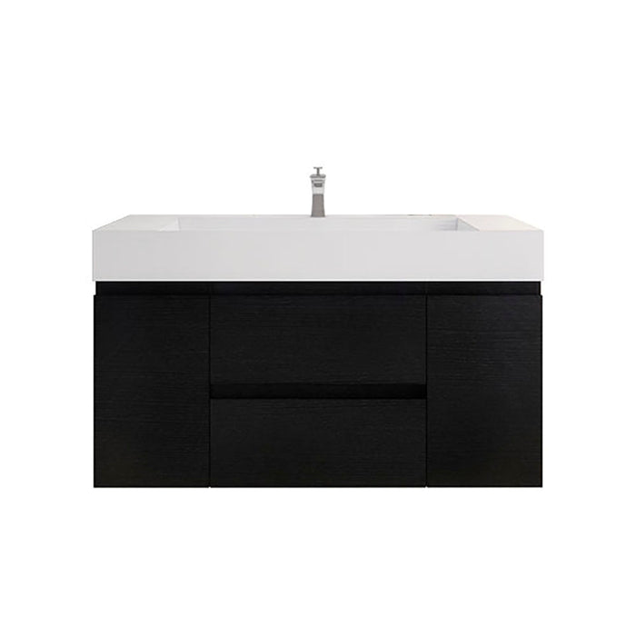 Monterey 48" Wall Mounted Vanity with Reinforced Acrylic Sinks