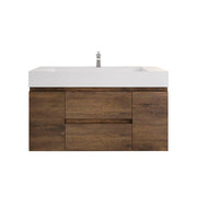 Monterey 48" Wall Mounted Vanity with Reinforced Acrylic Sinks (image 6)