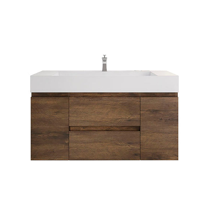 Monterey 48" Wall Mounted Vanity with Reinforced Acrylic Sinks (image 6)