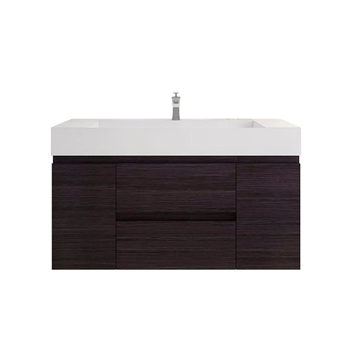 Monterey 48" Wall Mounted Vanity with Reinforced Acrylic Sinks