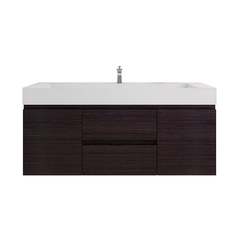 Monterey 60" Wall Mounted Vanity with Reinforced Acrylic Sinks