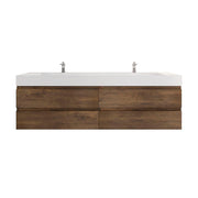 Monterey 84" Wall Mounted Vanity with Reinforced Acrylic Sinks (image 8)