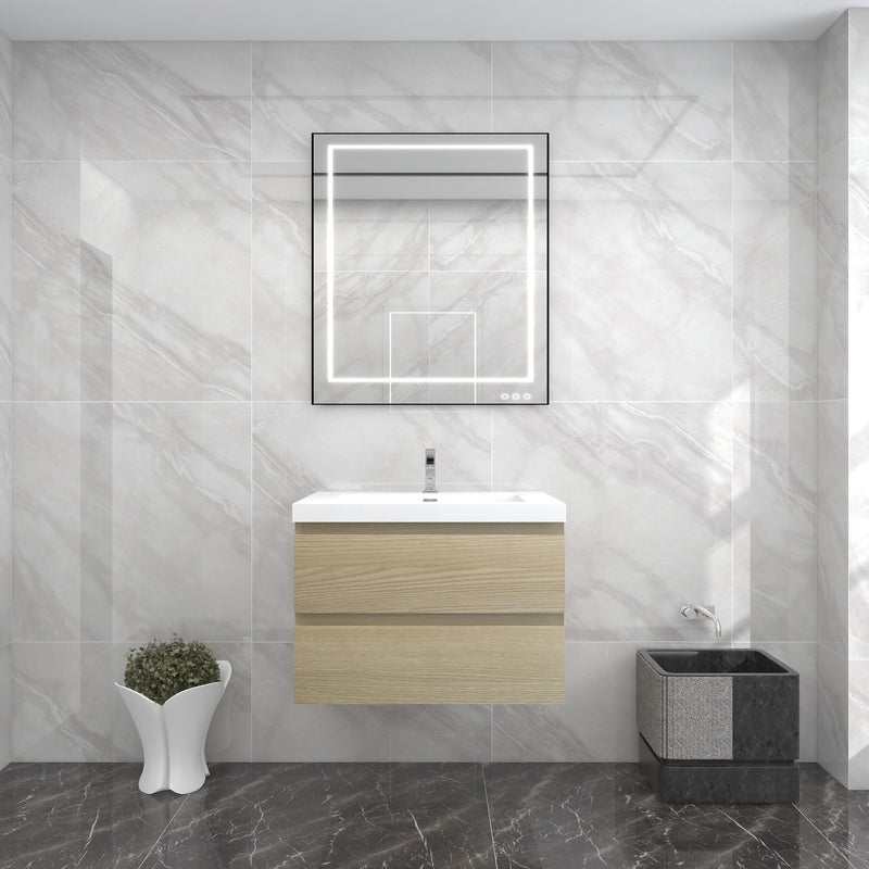 BOW 30" Single Sink Vanity in White Oak - Better Vanity