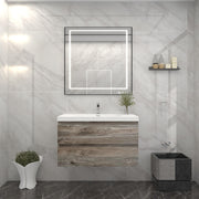 BOW 36" Single Sink Vanity in Natural Wood - Better Vanity
