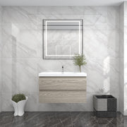 BOW 36" Single Sink Vanity in Teak Oak - Better Vanity