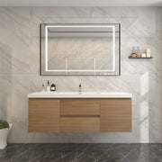 BOW 60" Single Sink Vanity in Rosewood - Better Vanity