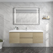 BOW 60" Single Sink Vanity in White Oak - Better Vanity