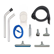 Blue Prolux 10 Quart Commercial Backpack Vacuum cleaning accessories.