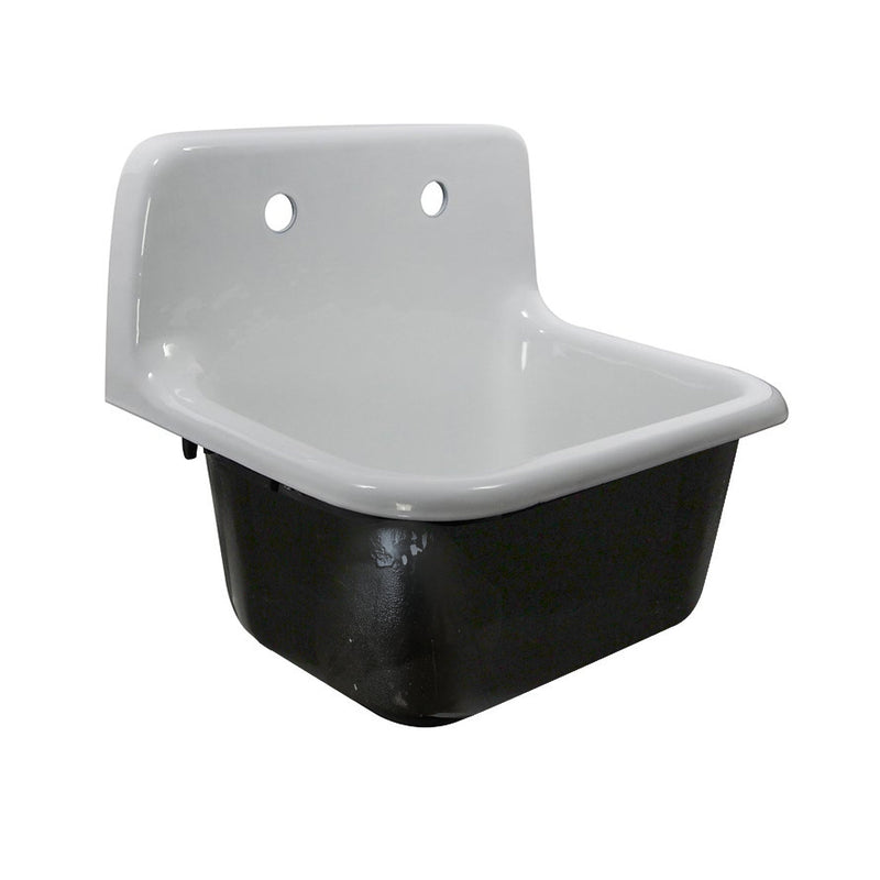 Nantucket Sinks CI-2218WNRG 22" Cast Iron Wallmount Utility Sink (image 2)