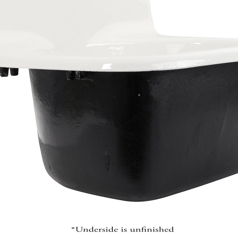 Nantucket Sinks CI-2218WNRG 22" Cast Iron Wallmount Utility Sink (image 3)