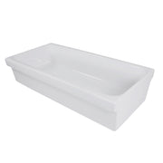 Nantucket Sinks Canal35-90 35.5" Rectangular Italian Fireclay Vessel Sink (image 3)
