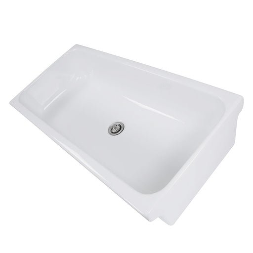 Nantucket Sinks Canal35-90 35.5 Inch Rectangular Italian Fireclay Vessel Sink