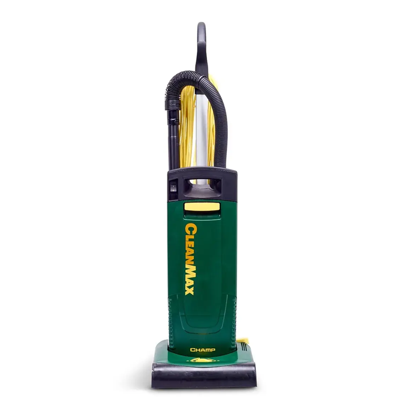 Cleanmax Pro Series Champ front view green body yellow cord