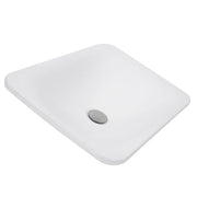 Nantucket Sinks DI-2114-R 21 Inch Rectangular Drop-In Ceramic Vanity Sink DI-2114-R