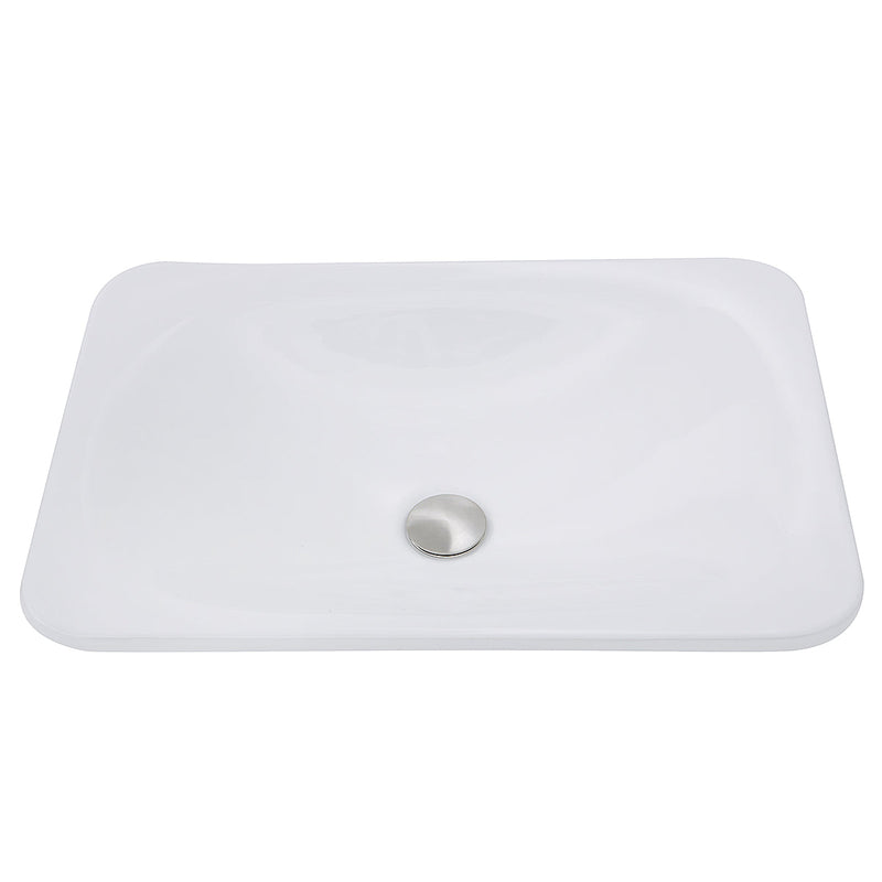 Nantucket Sinks DI-2114-R 21" Rectangular Drop-In Ceramic Vanity Sink DI-2114-R (image 2)