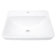 Nantucket Sinks DI-2317-R1 23" 1-hole Rectangular Drop-In Ceramic Vanity Sink (image 3)