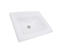 Nantucket Sinks DI-2418-R1 23 inch rectangular drop-in ceramic vanity sink