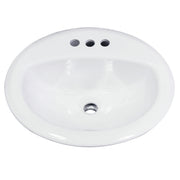 Nantucket Sinks DI2017 20.25" drop-in ceramic vanity sink (image 2)