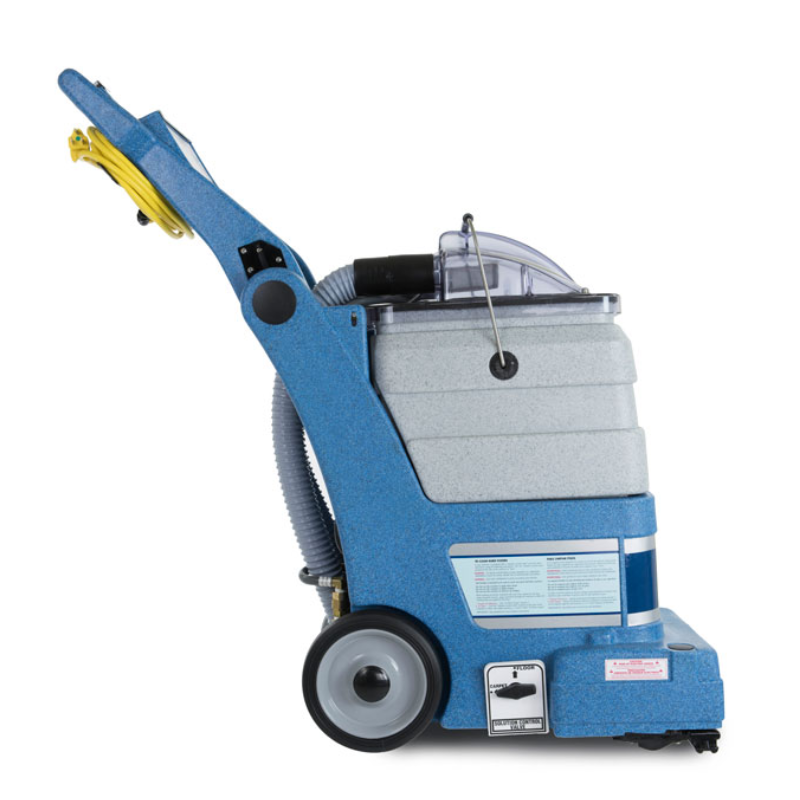 EDIC Fivestar Series Self-Contained Carpet Extractor side view showing cord and hose.