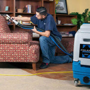 EDIC Galaxy 2000 Portable Carpet Extractor 220 PSI action view upholstery cleaning.