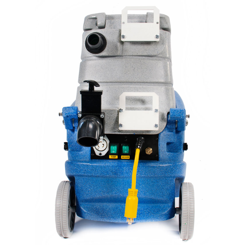 EDIC Galaxy Series Portable Carpet Extractor rear view with cables.
