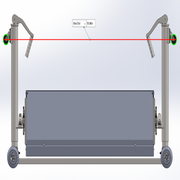 EDIC PTAC Cleaning Cradle width measurement.