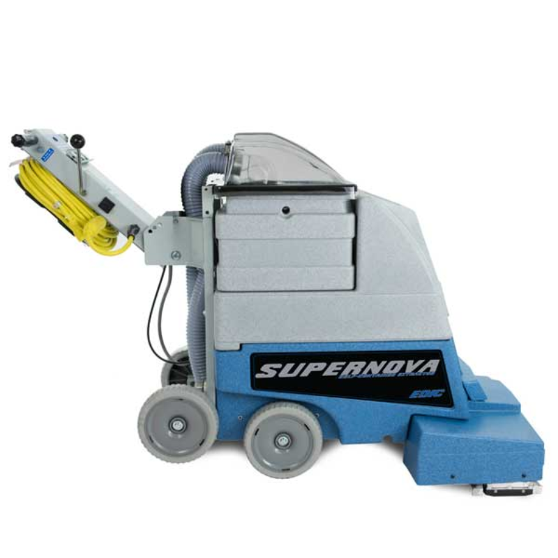 EDIC Supernova Self-Contained Carpet Extractors right side view with hose.