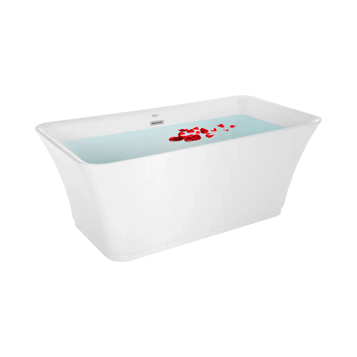 Empava 59" Freestanding Soaking Tub with Center Drain | EMPV-59FT1511