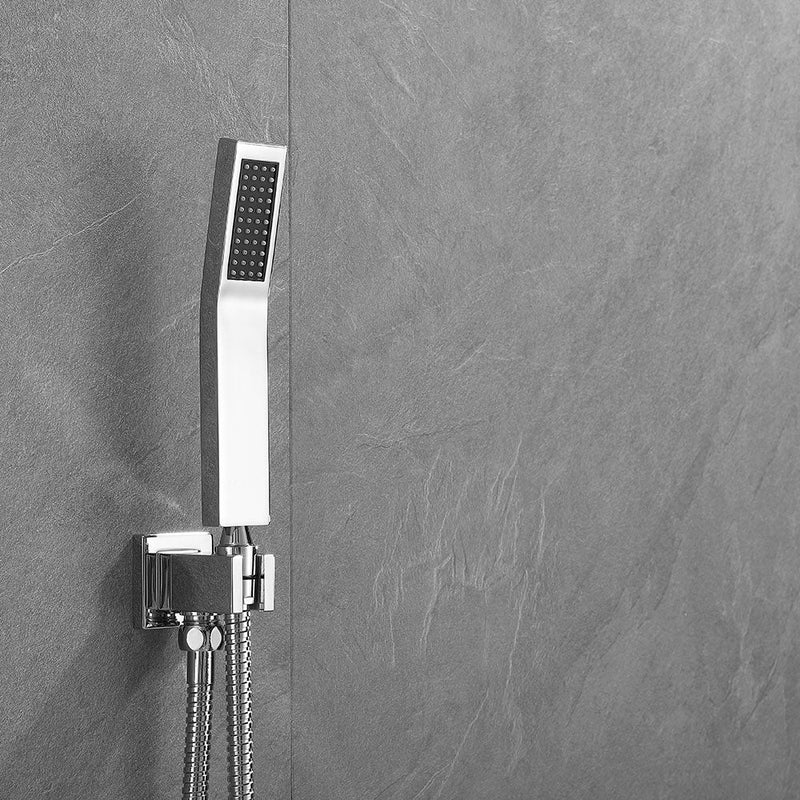 Amelia Chrome Shower Set w/ 10" Square Rain Shower and Handheld